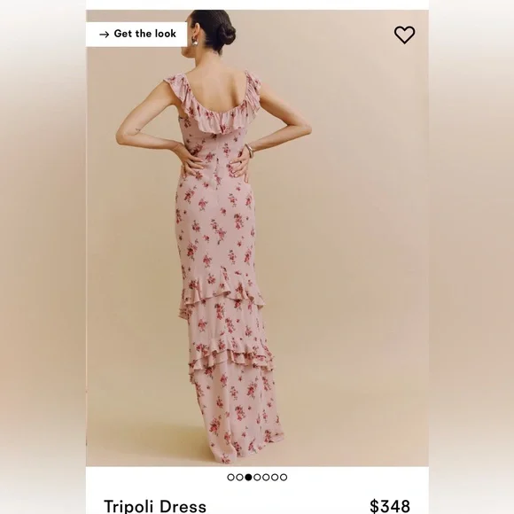 Reformation Floral Maxi Dress in Pink - Picture 2 of 5